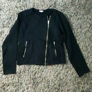 GAP Women's Size M Moto style Sweatshirt Jacket